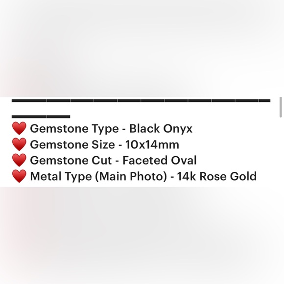14k Rose Gold Ring with Black Onyx Stone - Picture 9 of 16